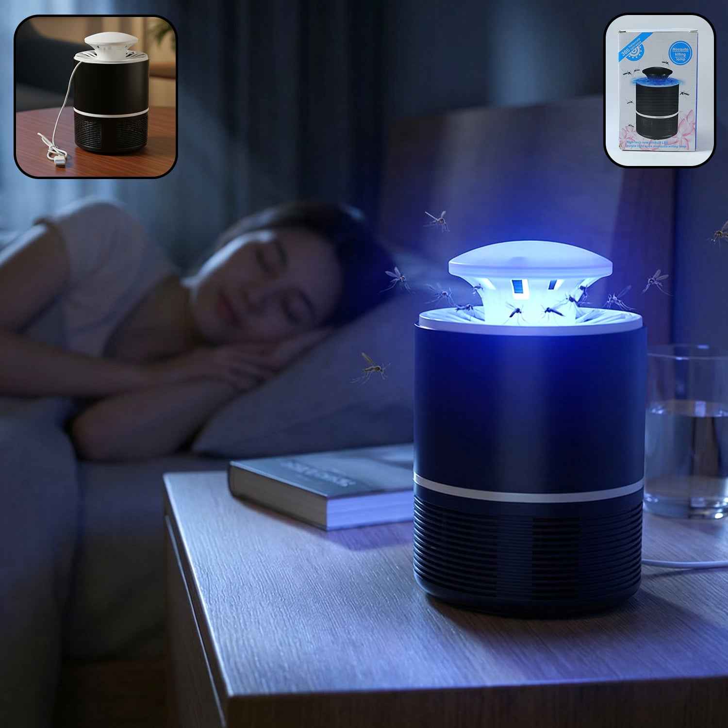 Usb Powered Uv Mosquito Killer Lamp (1 Pc)