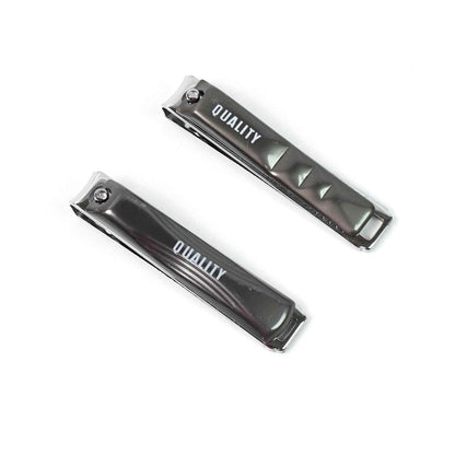Stainless Steel Folding Portable Large Nail Clippers With Nail File (1 Pc)