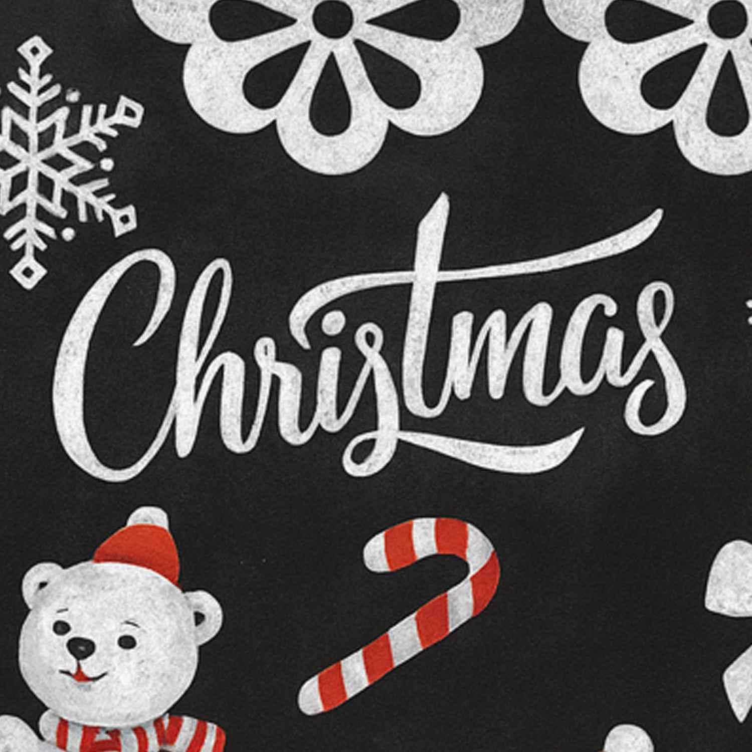 Christmas Theme Decorative Wall Sticker 90x60 Cm  (1 Pc)