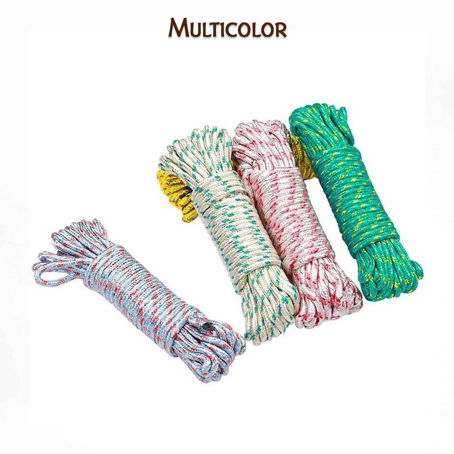 9059 10 Meter Heavy Duty Laundry Drying Clothesline Rope Portable Travel Nylon Cord Sturdy Clothes Line For Outdoor Camping Indoor Crafting Art Projects