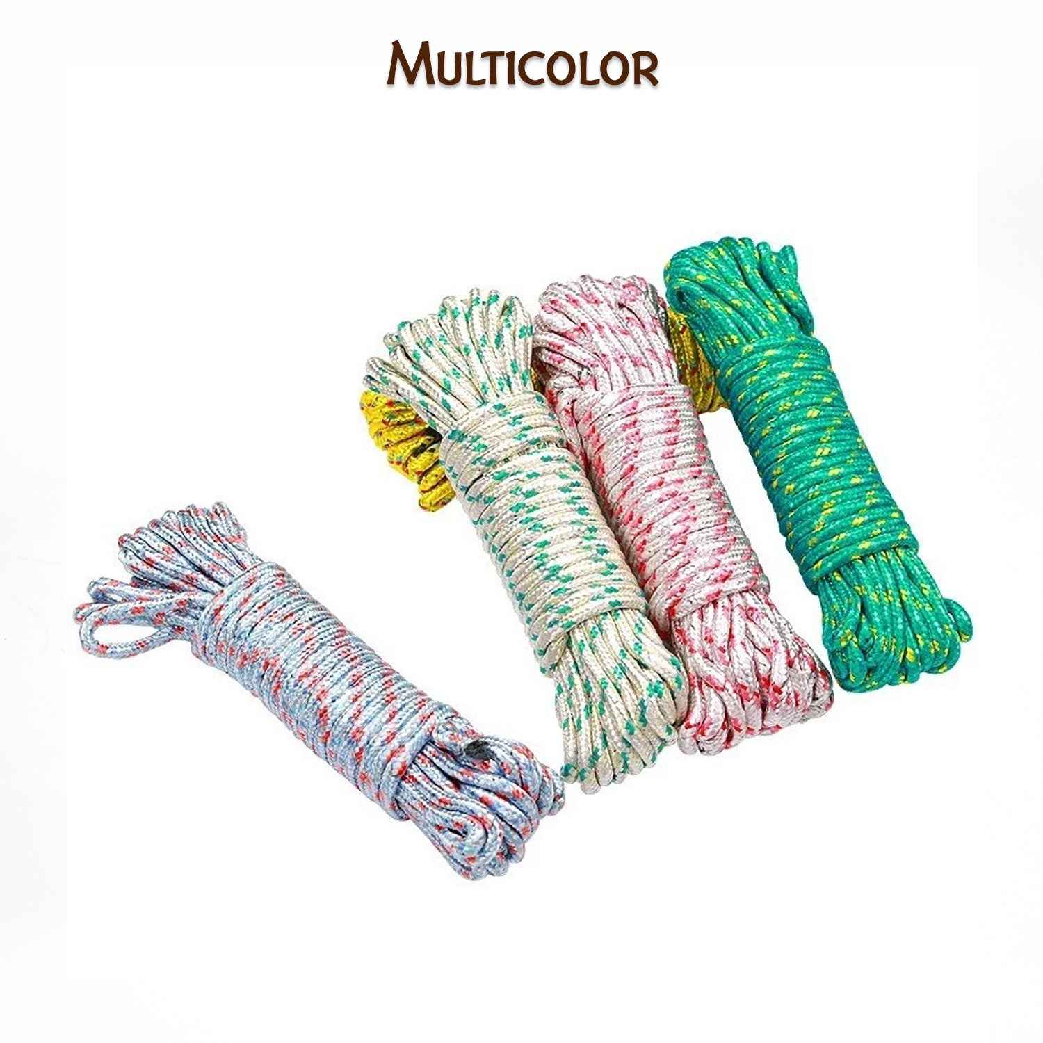 9059 10 Meter Heavy Duty Laundry Drying Clothesline Rope Portable Travel Nylon Cord Sturdy Clothes Line For Outdoor Camping Indoor Crafting Art Projects