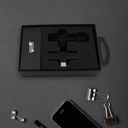 12639 Intelligent Noise Cancelling Live Streaming Clip On Microphone For Type-c  For Iphone With Charging Mini Wireless Lapel Collar Microphone