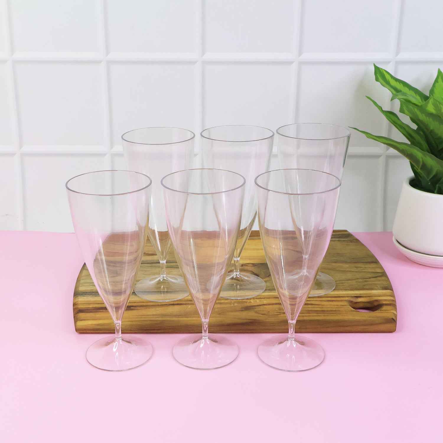 Supermom Plastic Shake Coco Glass Set (230ml  6 Pc)