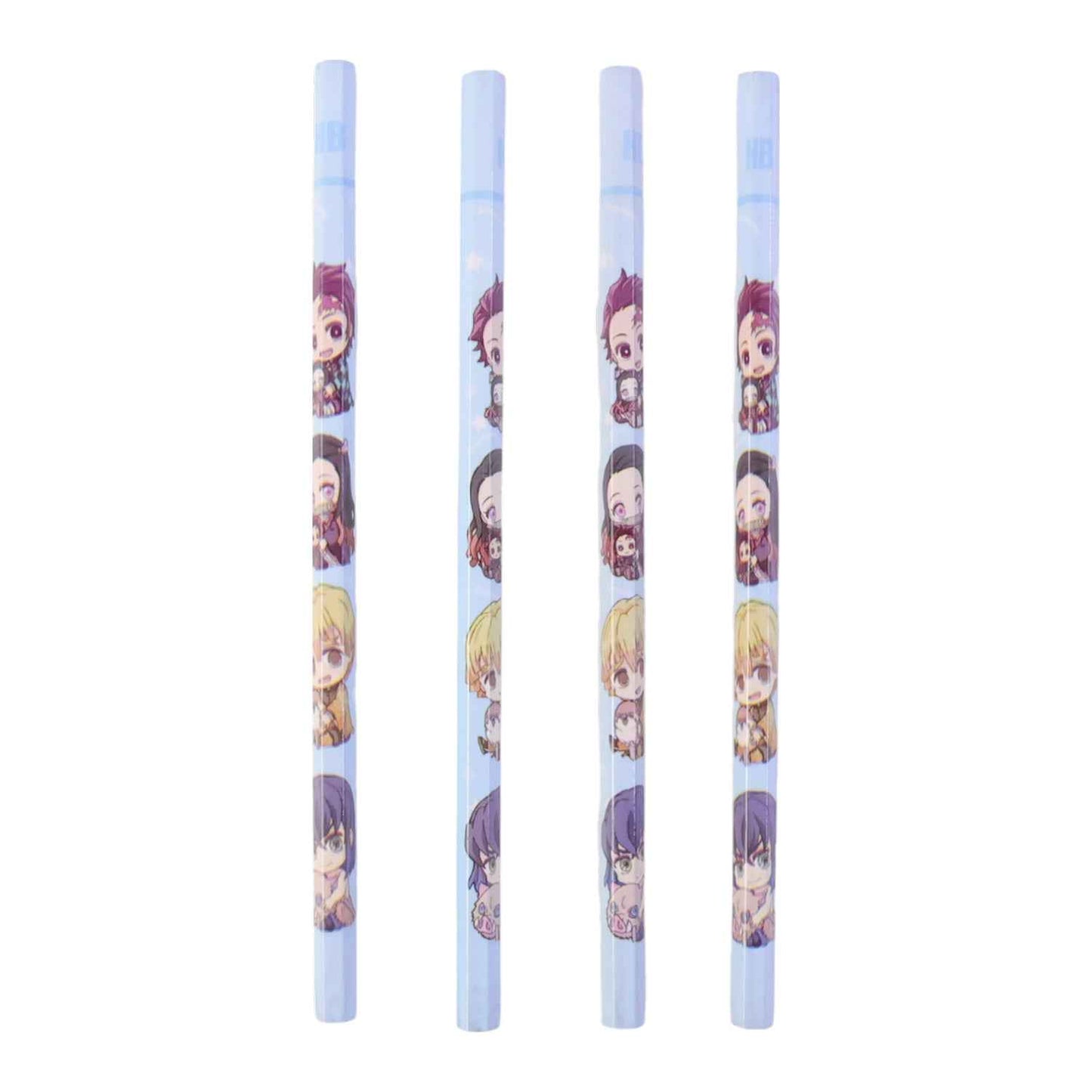Cartoon Printed Pencil Set For Kids  Cute School Writing Pencils (4 Pc)