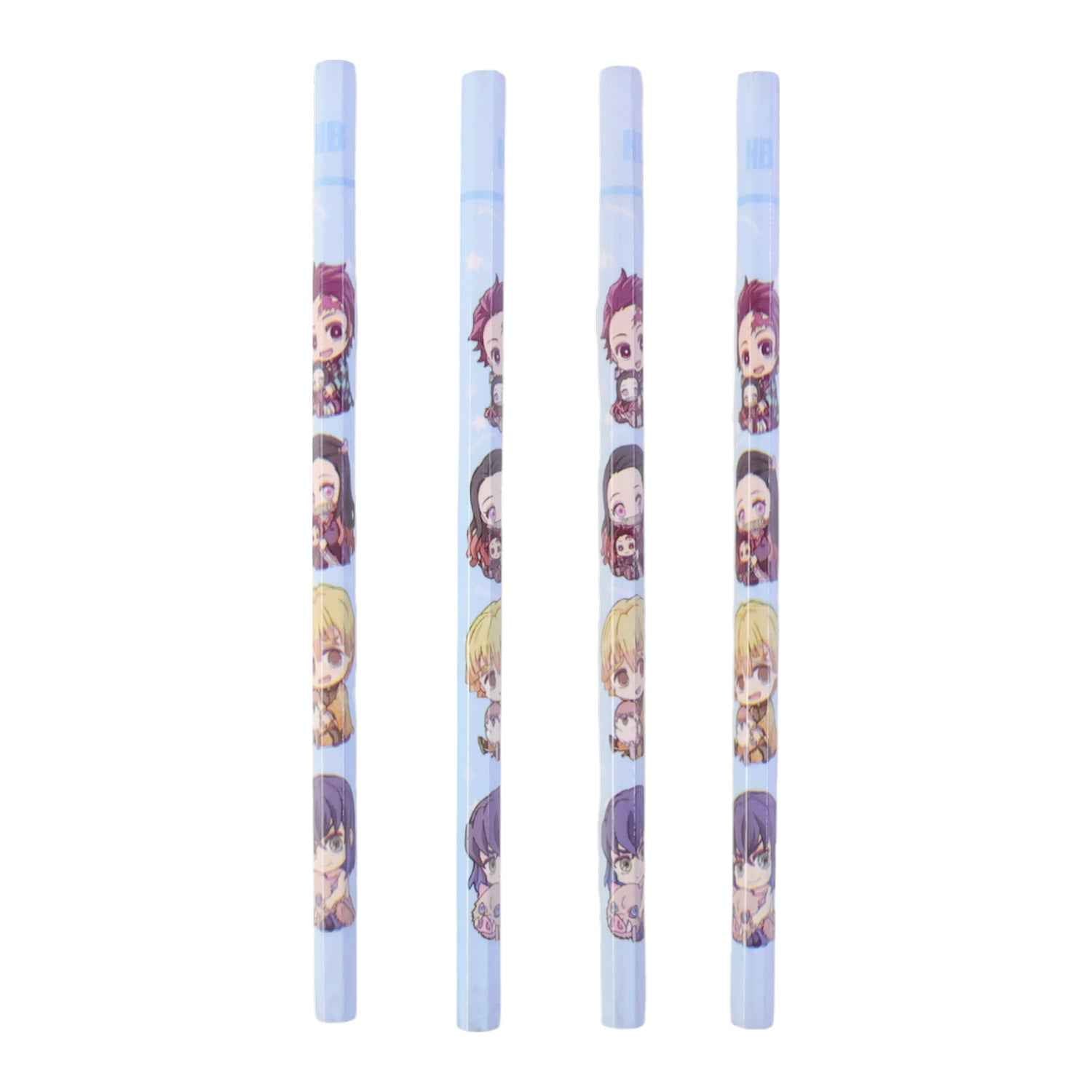 Cartoon Printed Pencil Set For Kids  Cute School Writing Pencils (4 Pc)