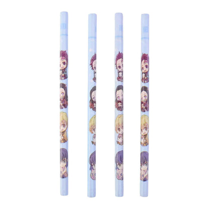 Cartoon Printed Pencil Set For Kids  Cute School Writing Pencils (4 Pc)