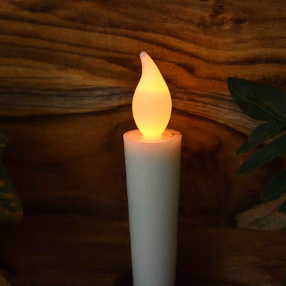 Premium Led Flameless Candle With Holder (1 Pc)