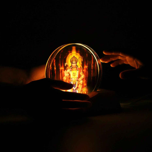 3d Creative Hanuman Ji Acrylic Led Night Lamp (1 Pc)