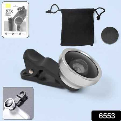 6553 Camera Lens External Phone Lens Phone Camera Lens Universal Ultra Wide Angle Beauty Function External Lens Camera Accessories For Take Pictures Most Android Smartphone