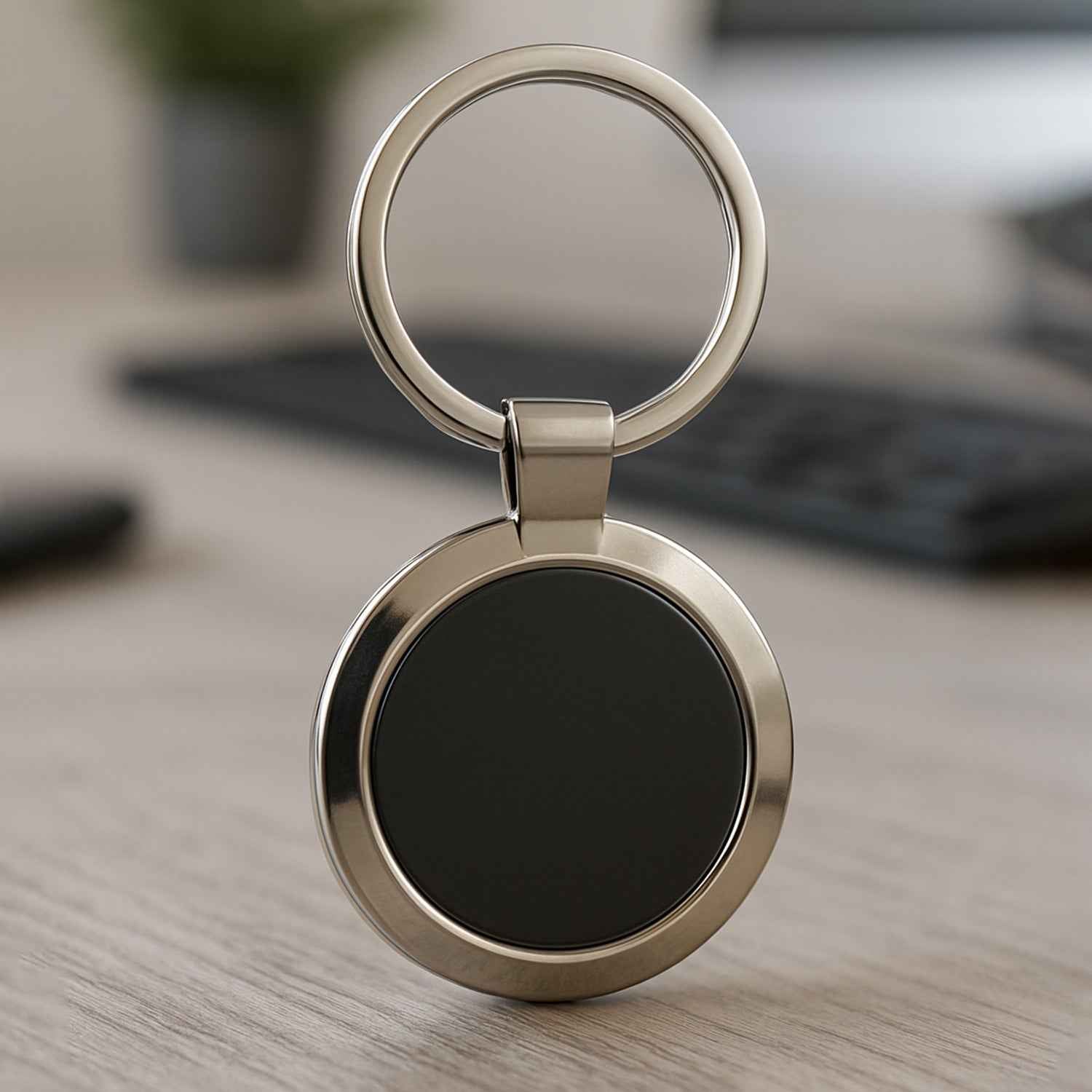 Premium Round Shape Metal Keychain (1 Pc)