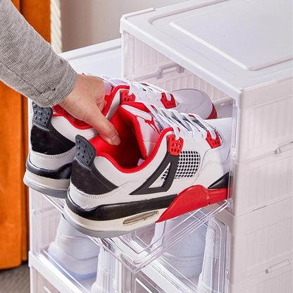 Stackable Multifunctional Storage For Clothes Foldable Drawer Shelf Basket Utility Cart Rack Storage Organizer Cart For Kitchen Pantry Closet Bedroom Bathroom Laundry (4 Layer 1 Pc) - Best Deals at BeSh Deals®