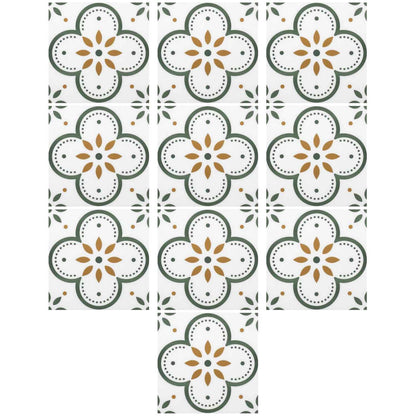 Peel And Stick Floor Tiles Kitchen  Bathroom Backsplash Sticker Detachable Waterproof Diy Tile Stickers For Wall Decoration Tiles Home Decoration (8x8 Inch  10 Pcs Set)