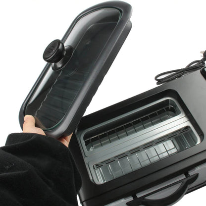 2788 3 In 1 Breakfast Maker Portable Toaster Oven Grill Pan  Coffee Maker Full Breakfast Ready At One Go - Best Deals at BeSh Deals®