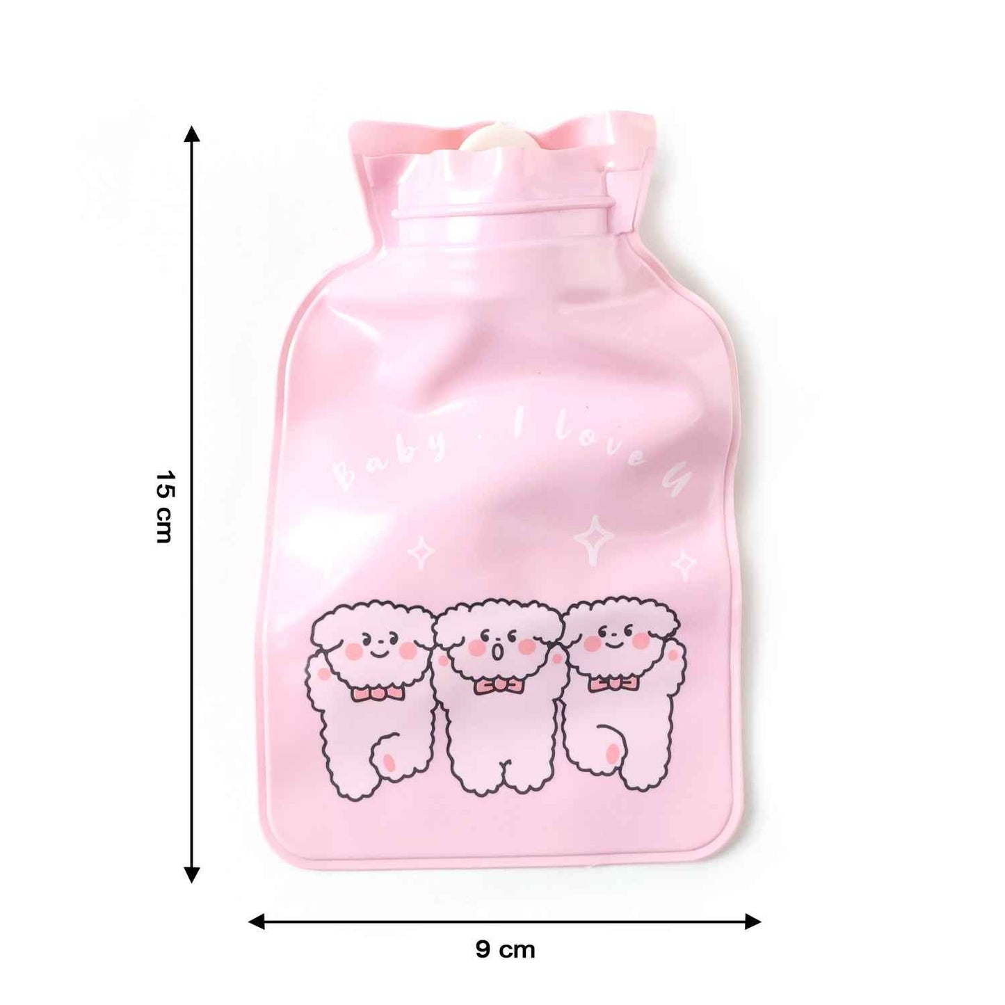 Cute Printed Mini Hot And Cold Water Bag 15 X 9 Cm (1 Pc)