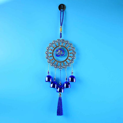 Decorative Om Evil Eye Wind Chime Wall Hanging (1 Pc)