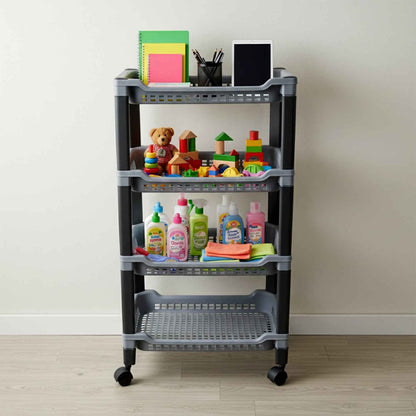 Apex 4 Layer Big Multipurpose Plastic Storage Rack - BeSh Deals®