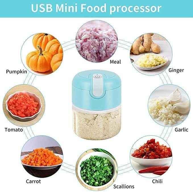 Mini Electric Meat/Garlic Chopper Portable Food Processor - Best Deals at BeSh Deals®