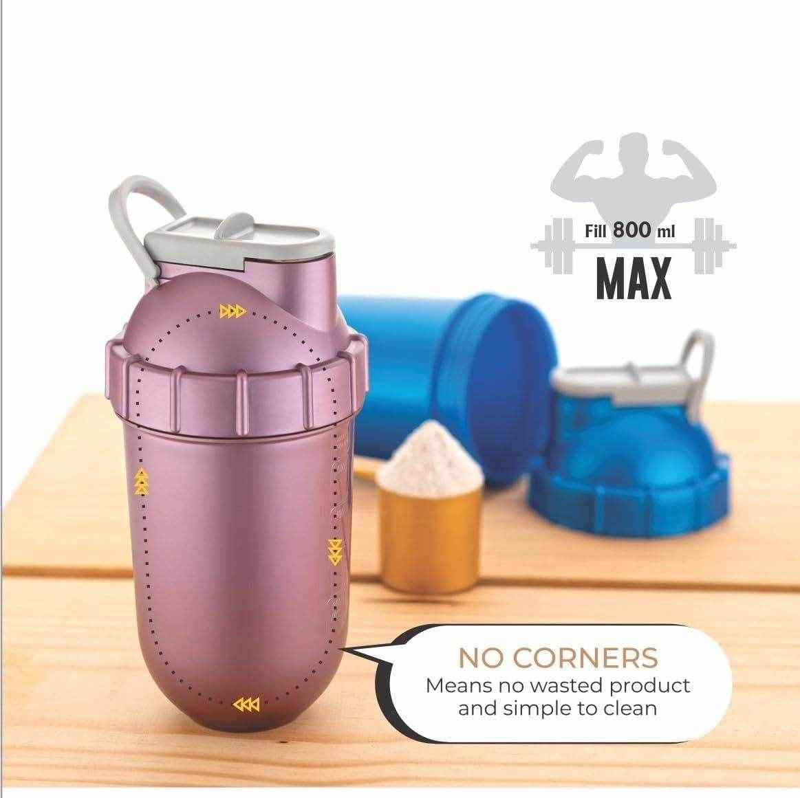 Gym Protein Shaker Bottle Advanced Workout Companion for Protein Mixes - Best Deals at BeSh Deals®