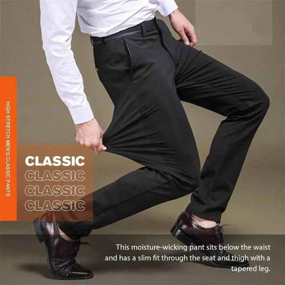 High Elasticity Men's Classic Pants (Pack of 3) - Best Deals at BeSh Deals®