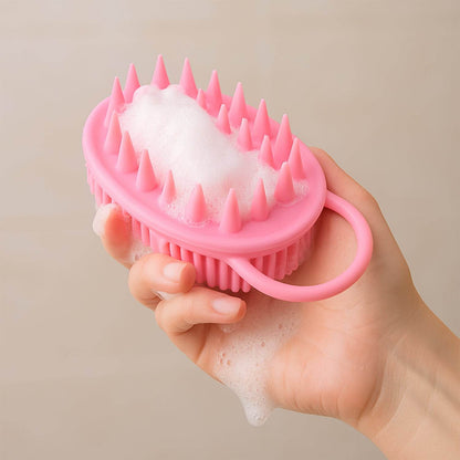 2-in-1 Silicone Soft Bristle Bath Brush - Best Deals at BeSh Deals®