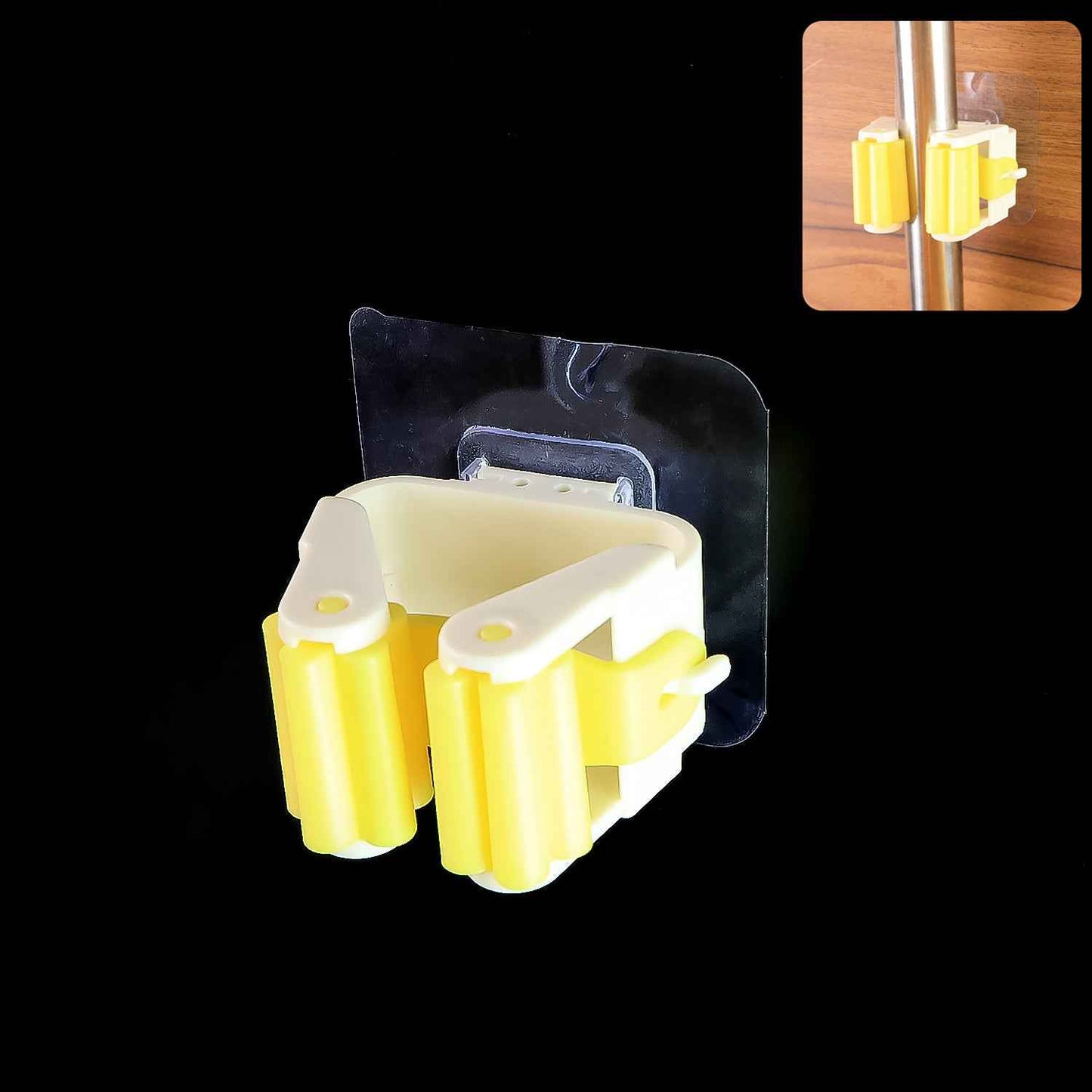 2177 Magic Sticker Series Self Adhesive Mop And Broom Holder