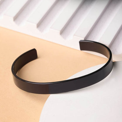 Stylish Black-plated Stainless-steel Kada (1 Pc) - Best Deals at BeSh Deals®