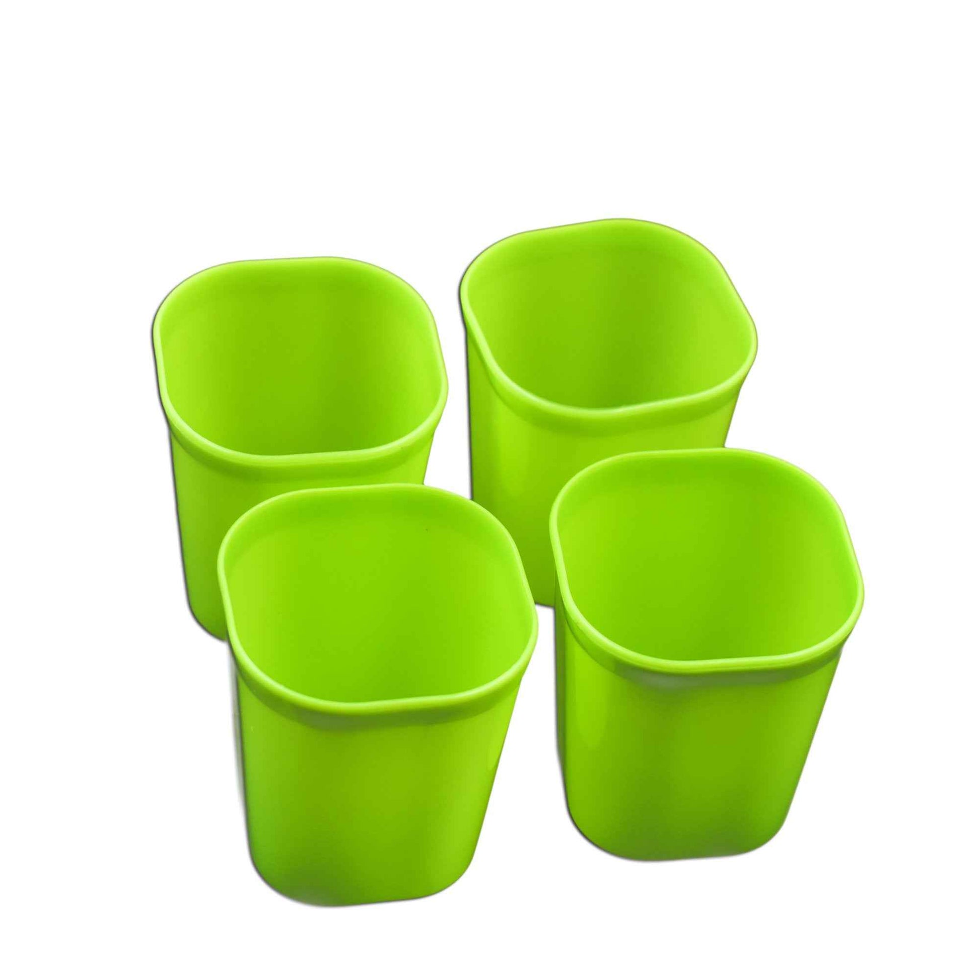 2426 Plastic Drinking Glass Set For Drinking Milk Water Juice (Pack Of 4)