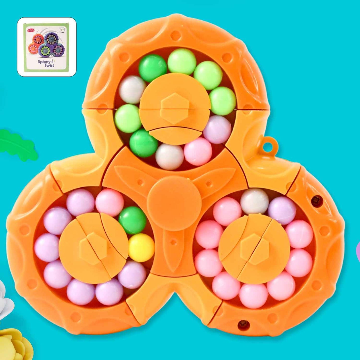 Aditi 3-in-1 Interactive Spinny Twist Puzzle Ball Toy