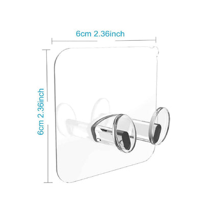 4861 Transparent Multi-function Wall Storage Hooks