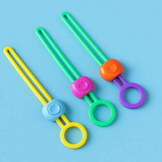 Reusable Silicone Food Bag Sealing Clips With Lock For Kitchen Storage ( 3 Pc)