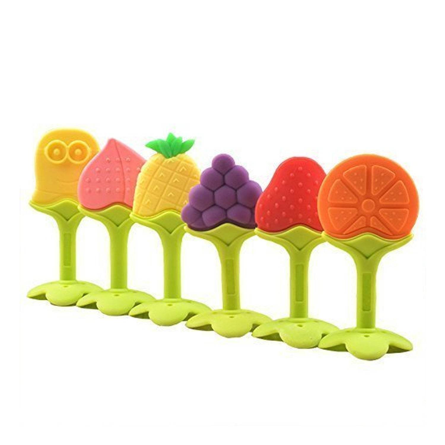 4490 Silicone Fruit Shape Teether Toy Food Grade Silicon Teether Use For Baby  Toddlers  Infants  Children - Best Deals at BeSh Deals®