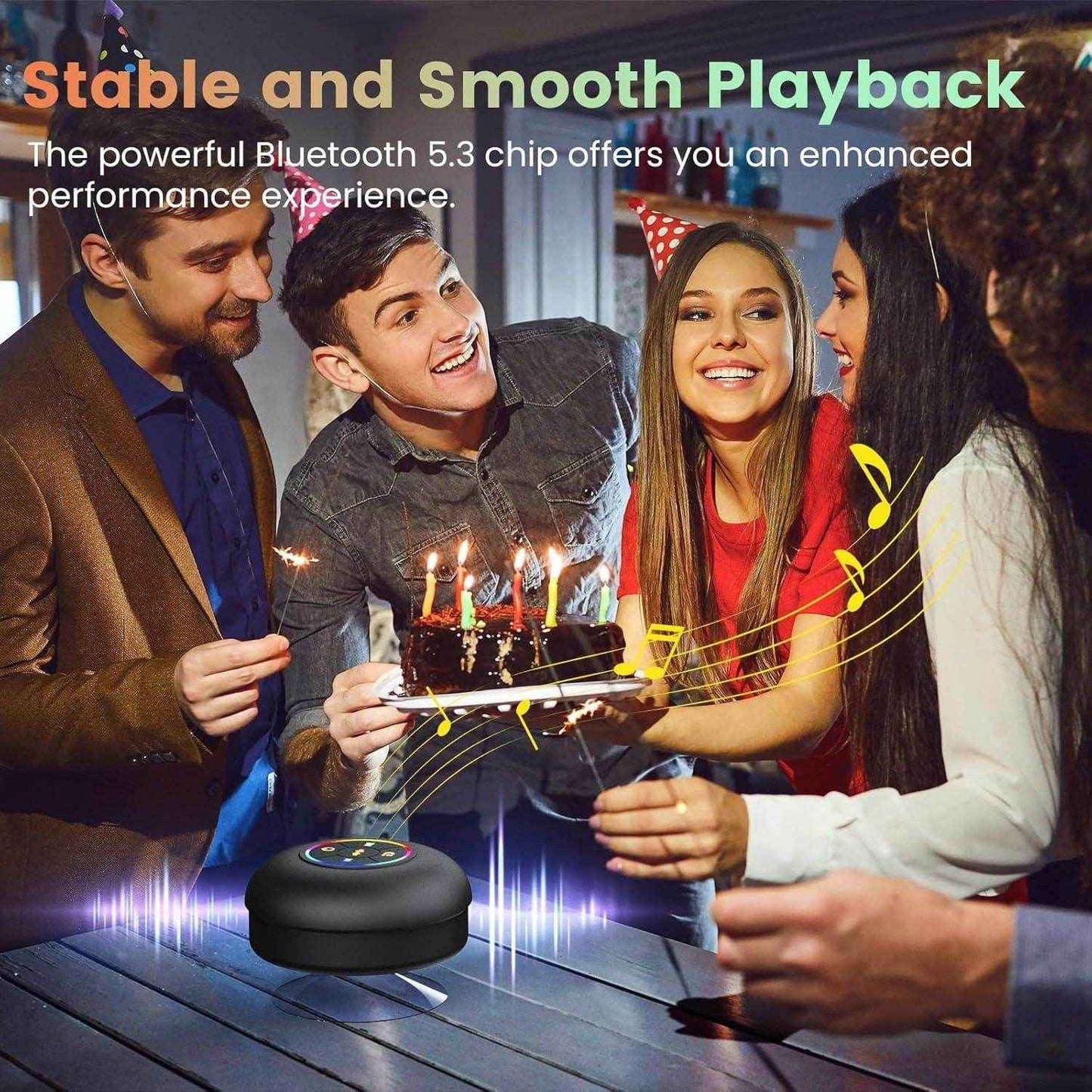 Large Suction Cup Waterproof Bluetooth Speaker - Best Deals at BeSh Deals®