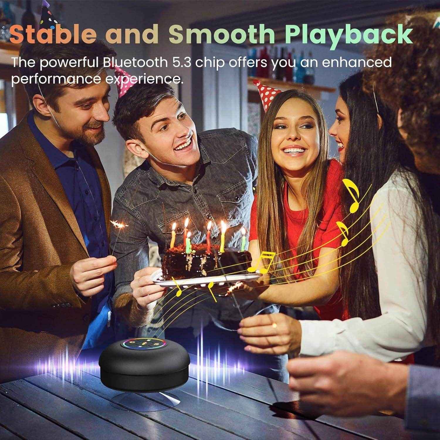 Large Suction Cup Waterproof Bluetooth Speaker - Best Deals at BeSh Deals®