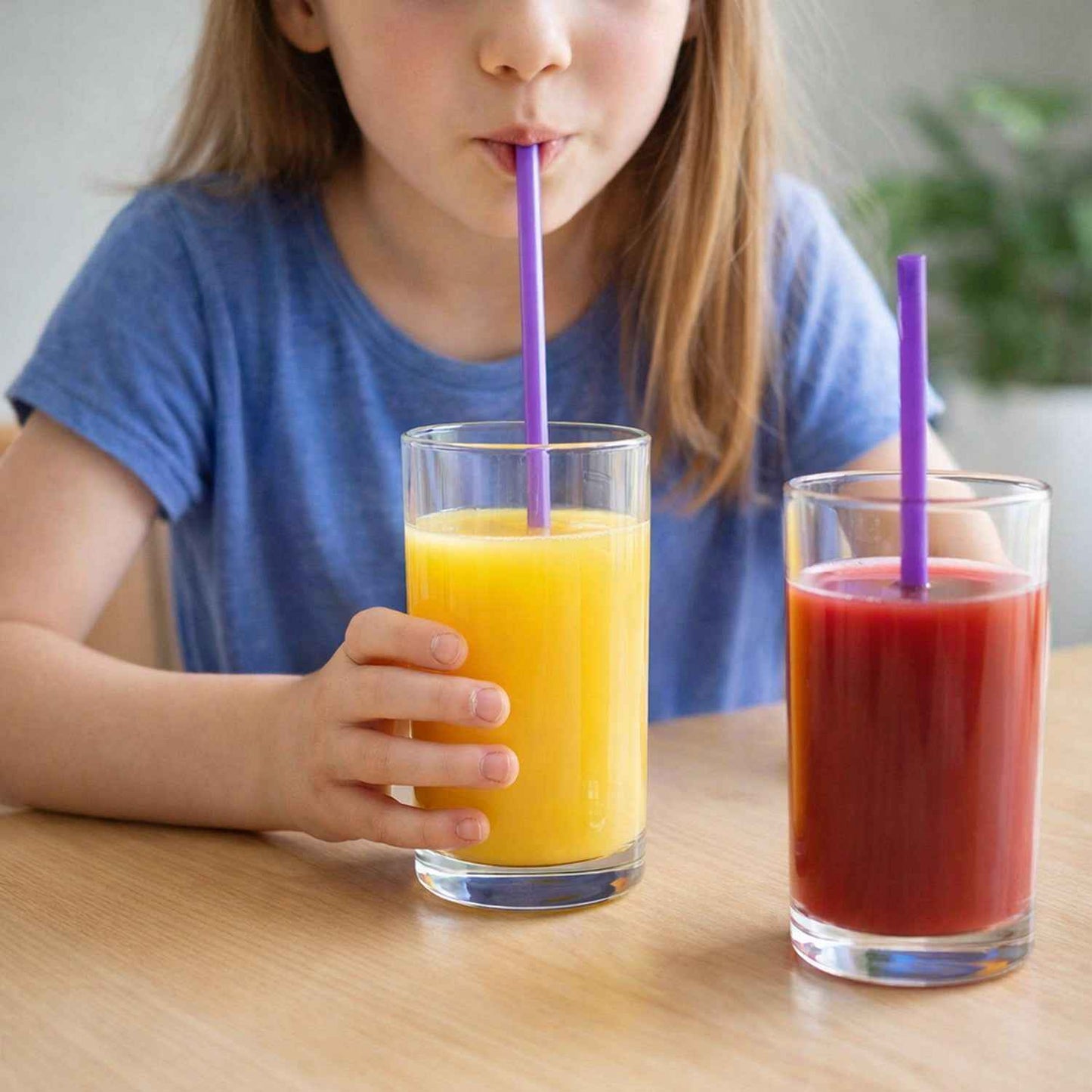 Reusable Plastic Drinking Straws Pack Of 10