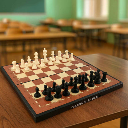 Premium Portable Chess Set Plastic Chess Pieces (1 Set)