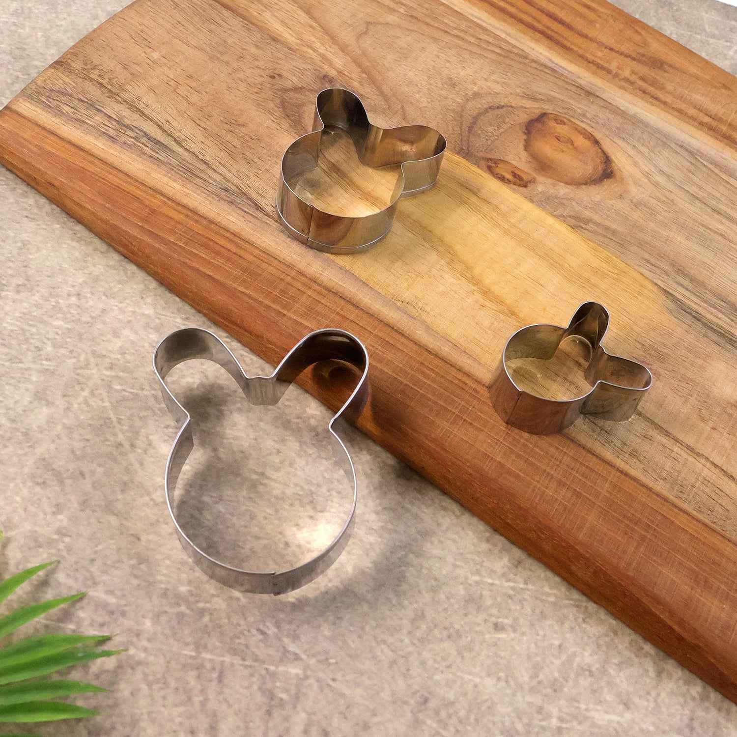 Stainless Steel House Shape Cookie Cutter Set (3 Pc Mix Design Set)
