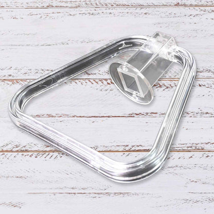 Unbreakable Abs Square Towel Ring Wall Mounted Stand  Holder (1 Pc)