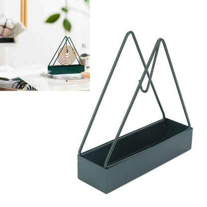 12880 Mosquito Coil Holder Frame Triangular Shape Iron Mosquito Incense Holder Mosquito Repellent Incense Holder Hanging Mosquito Repellent Outdoor Stylish Mosquito Repellent Incense Holder