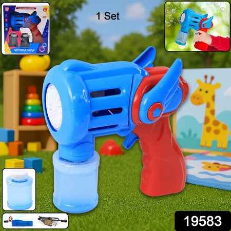 Rechargeable Bubble Gun Toy For Kids (1 Set)