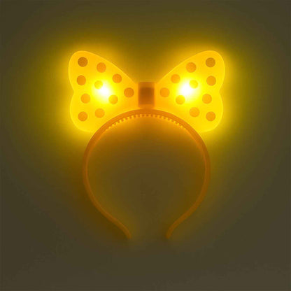 Led Glowing Bow Hairband (1 Pc)