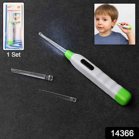 5-in-1 Led Flashlight Earpick With Interchangeable Transparent Ear Wax Removal Heads