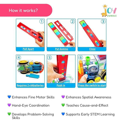 Train Toy Domino Set for Kids ? BPA-Free Plastic with Sound Effects� - Best Deals at BeSh Deals®