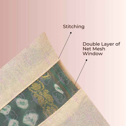 Zip Closure Saree Storage Bag (14.516.5 Cm 1 Pc)