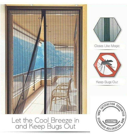 Door Curtain-Mesh Screen Net Home Magnetic Foldable Anti Mosquito Door Curtains (Pack of 2) - Best Deals at BeSh Deals®