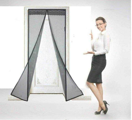 Door Curtain-Mesh Screen Net Home Magnetic Foldable Anti Mosquito Door Curtains (Pack of 2) - Best Deals at BeSh Deals®