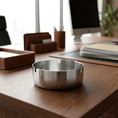 Round Tabletop Cigarette Ashtray With Multiple Rest Slots (1 Pc)