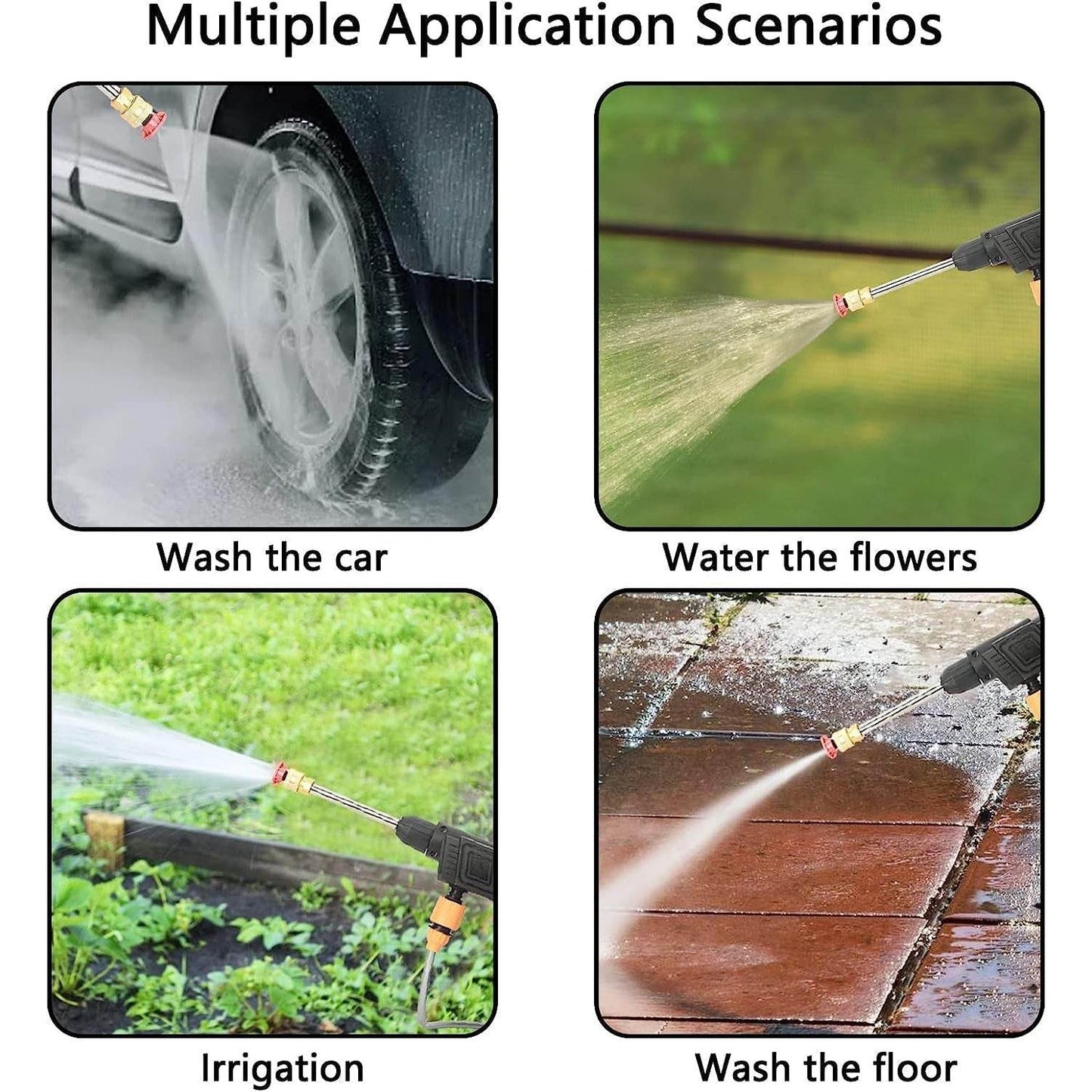 Double Battery 48v Rechargeable Electric Car Washer Gun (1 Set) - Best Deals at BeSh Deals®