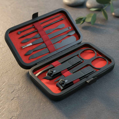10 In 1 Professional Manicure Pedicure Grooming Kit