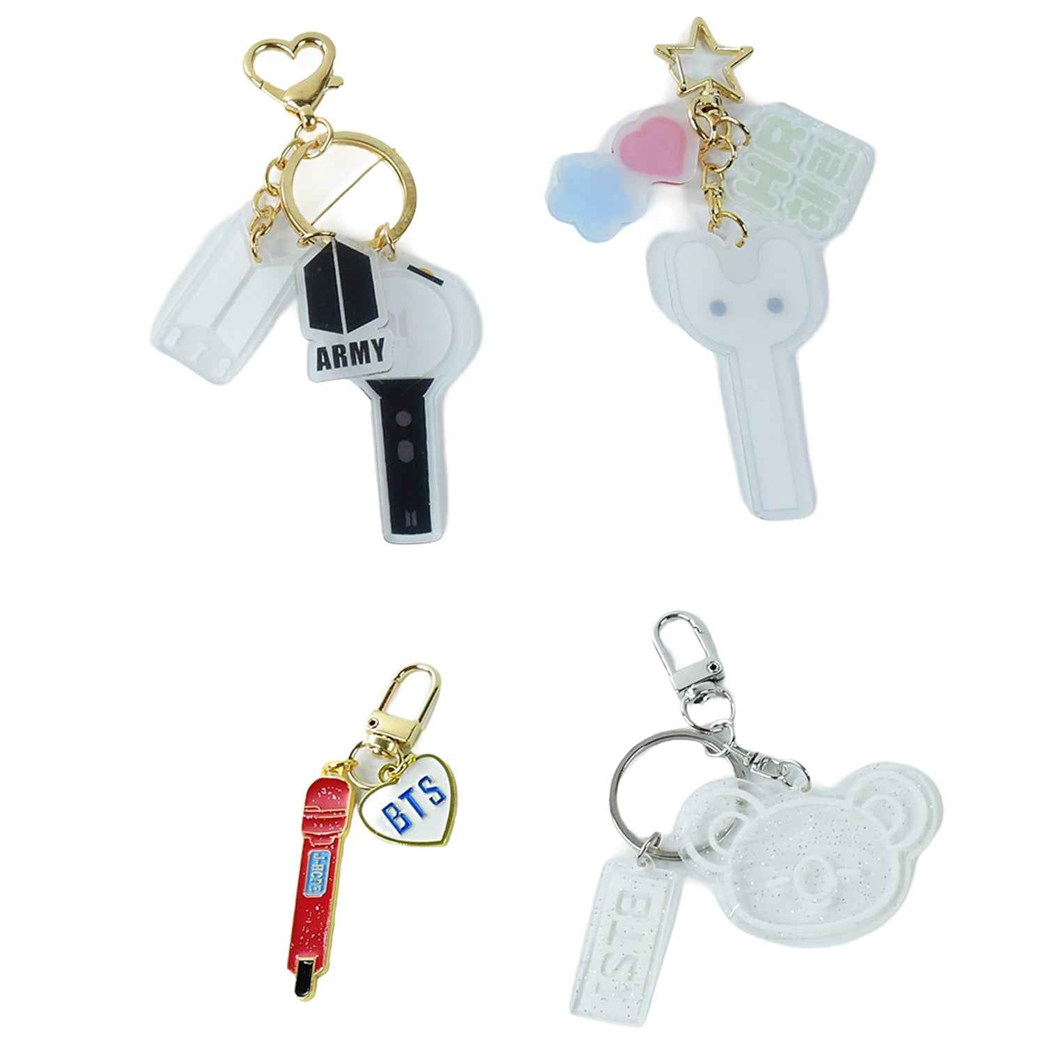 Cute Acrylic And Metal Keychains (1 Pc Mix Design) - BeSh Deals®