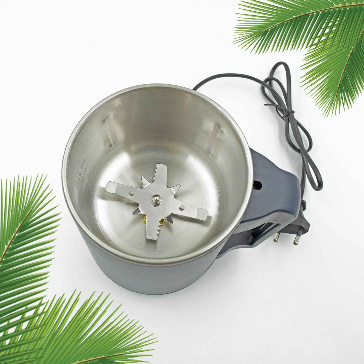 5846 Eletric Coffee Powder Grinding Machine Stainless Steel Electric Spice Grinder Fine Powder Multifunctional Powder Grinder For Kitchen Coffee Grinder Machine For Home (300 Watt)
